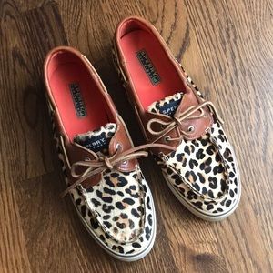 Women’s Leopard Sperry Top-Sider Size 9
